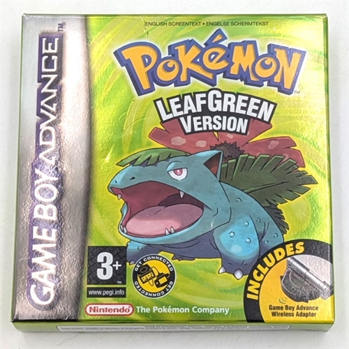 Pokemon Leafgreen - Komplet I Æske - Gameboy Advance Spil (B Grade) (Genbrug)